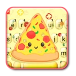 tasty cartoon pizza android application logo